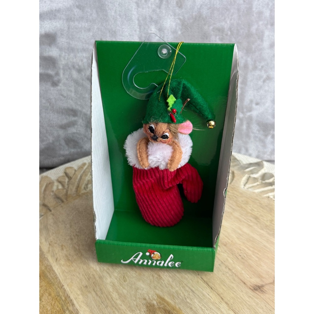 Annalee 2018 Jinglebell Mouse in Mitten 3in Christmas Ornament 710218 New in Box